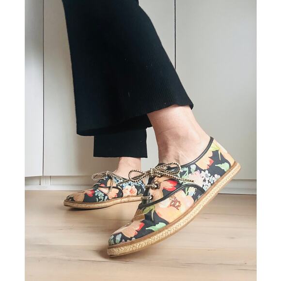 Loeffler Randall x Tucker womens floral print espadrilles shoes size 10 - Picture 10 of 10